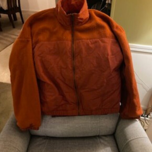 1XL Women's cool weather nylon/fleece, zip up jacket - Picture 2 of 4